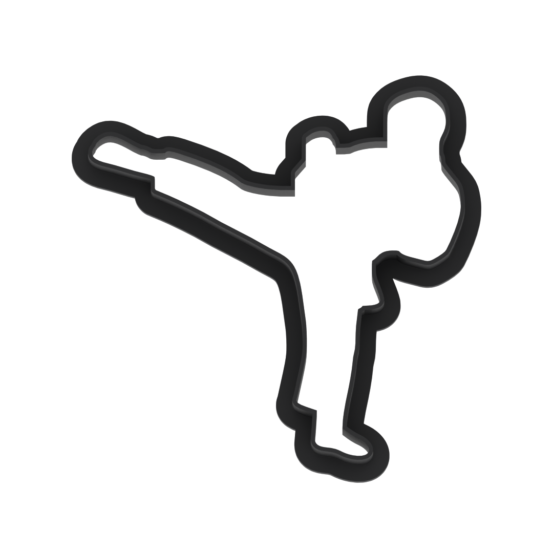 Karate Kick Cookie Cutter with Easy Push Design — photo 5