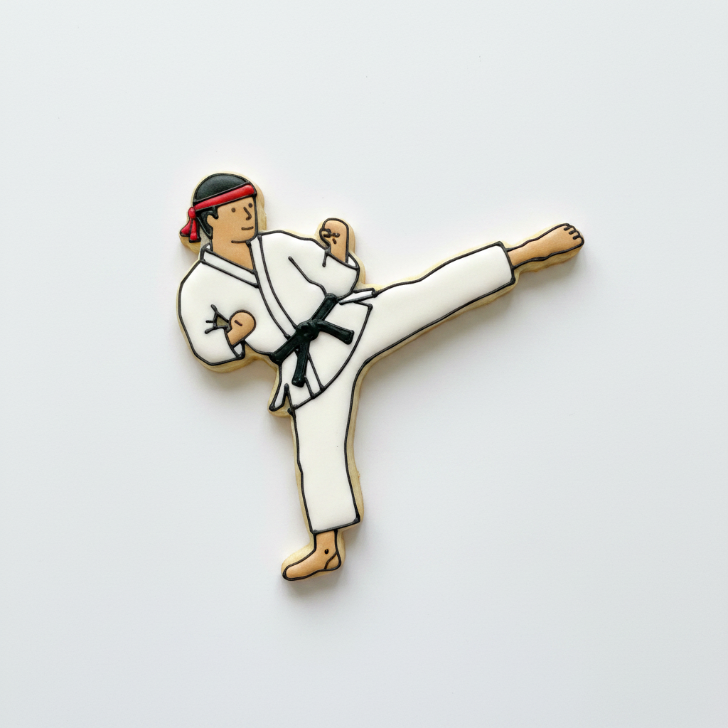 Karate Kick Cookie Cutter with Easy Push Design — photo 2