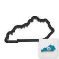 Kentucky State Cookie Cutter with Easy Push Design — main photo