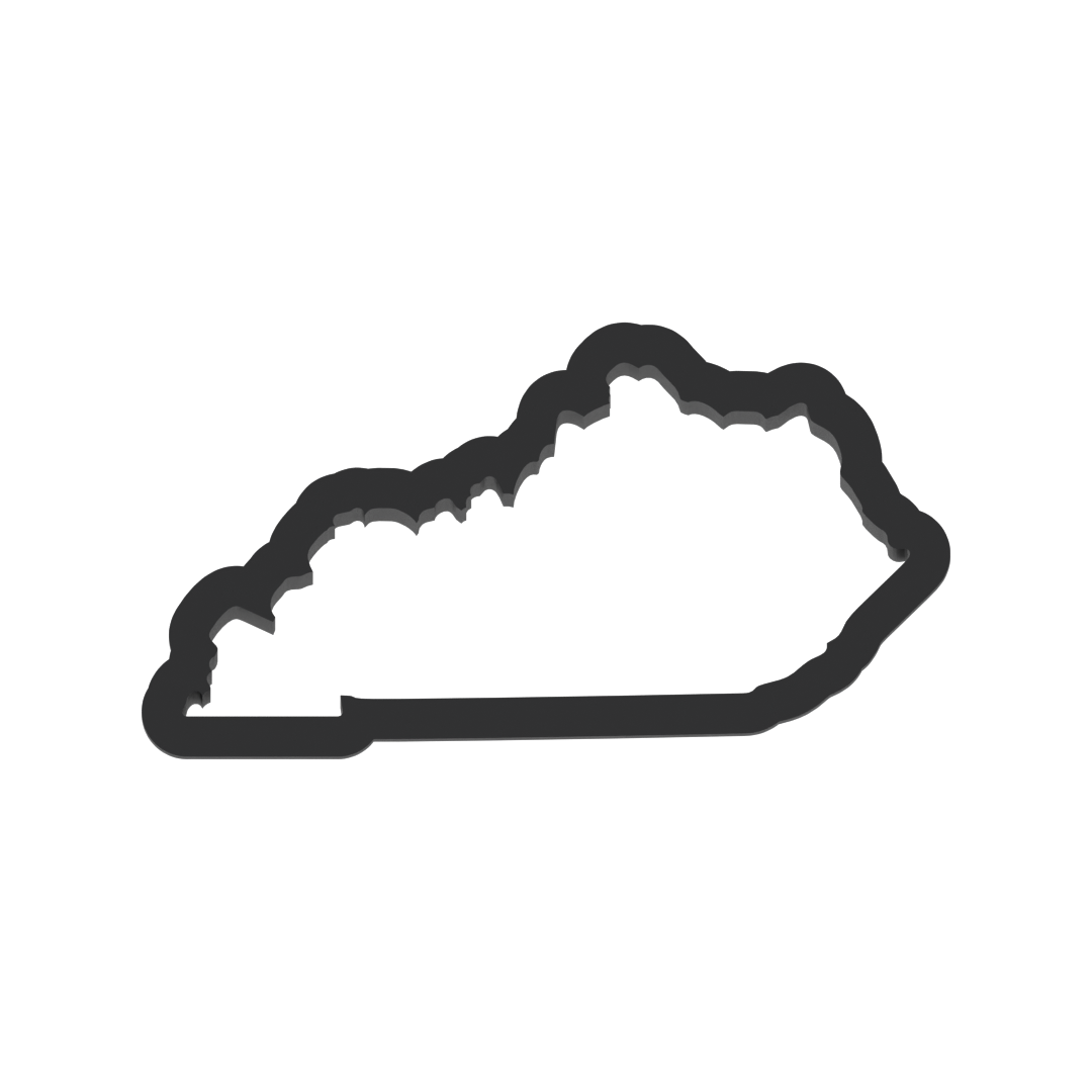 Kentucky State Cookie Cutter with Easy Push Design — photo 3