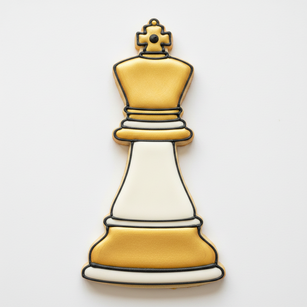King Chess Piece Cookie Cutter with Easy Push Design — photo 2