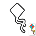 Kite Cookie Cutter with Easy Push Design — main photo