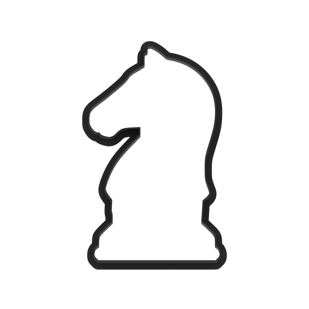 Knight Chess Piece Cookie Cutter with Easy Push Design — photo 5