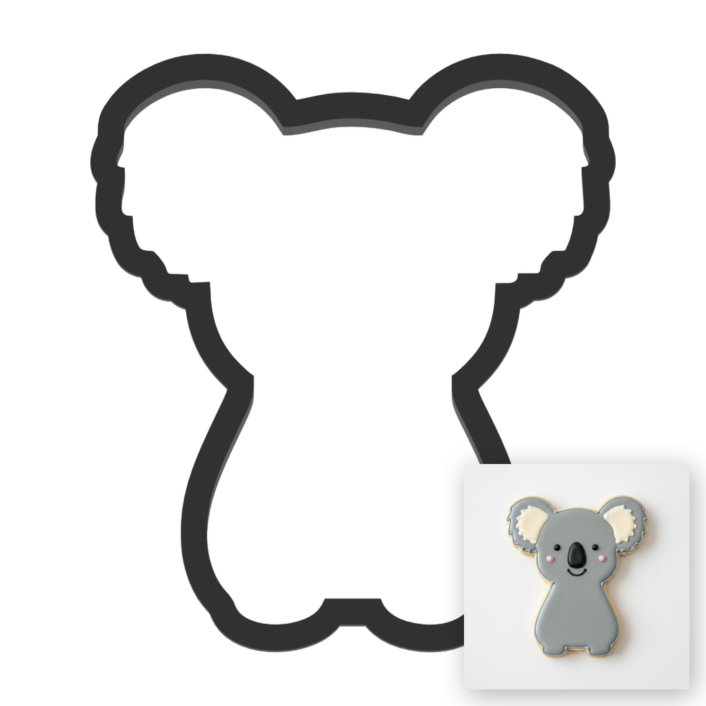 Koala Bear Cookie Cutter with Easy Push Design — main photo