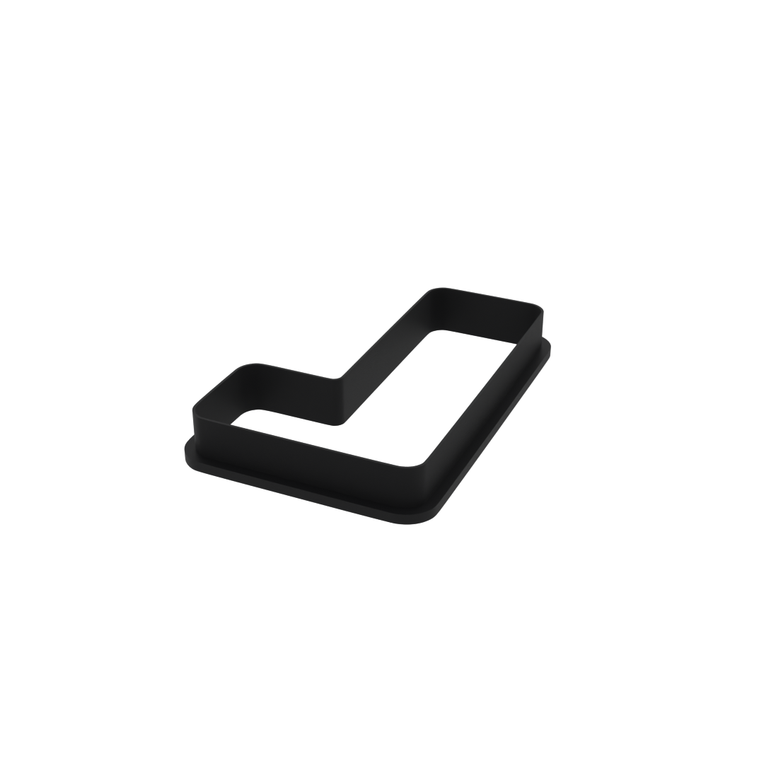 L Capital Block Letter Cookie Cutter with Easy Push Design — photo 4