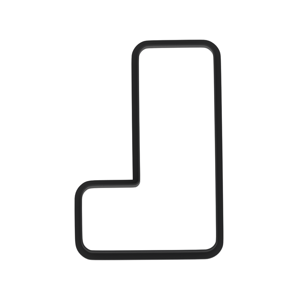 L Capital Block Letter Cookie Cutter with Easy Push Design — photo 6