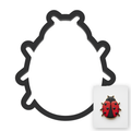 Ladybug Cookie Cutter with Easy Push Design — main photo