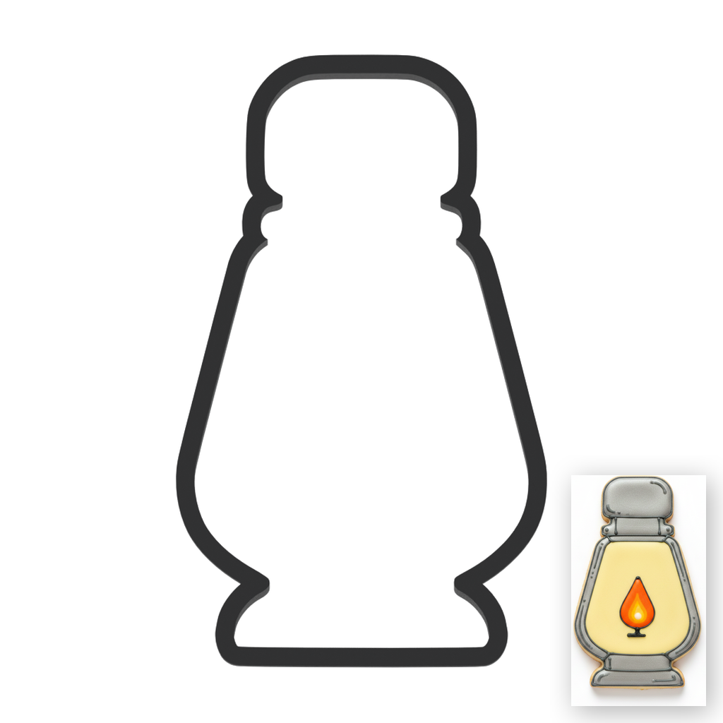 Lantern Cookie Cutter with Easy Push Design — main photo