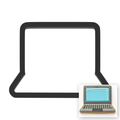Laptop Computer Cookie Cutter with Easy Push Design — main photo