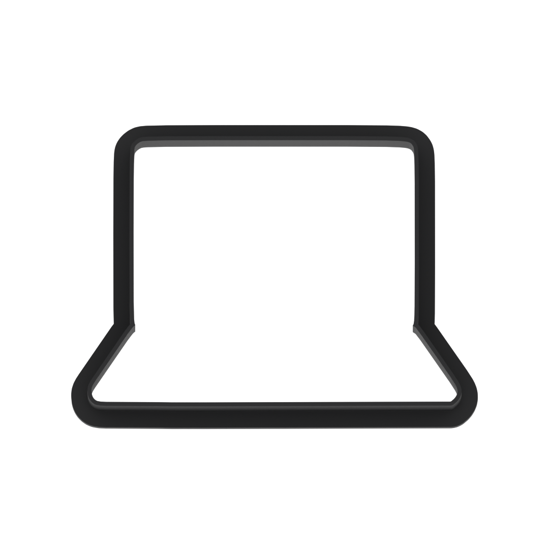 Laptop Computer Cookie Cutter with Easy Push Design — photo 6