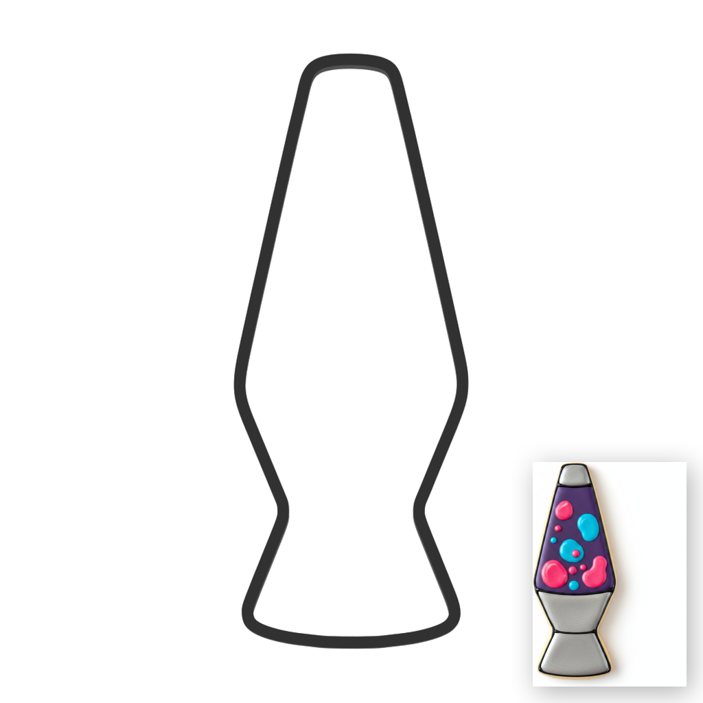 Lava Lamp Cookie Cutter with Easy Push Design — main photo