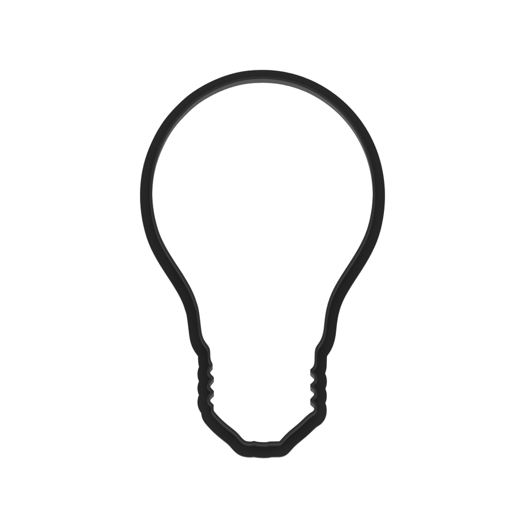 Lightbulb Cookie Cutter with Easy Push Design — photo 6