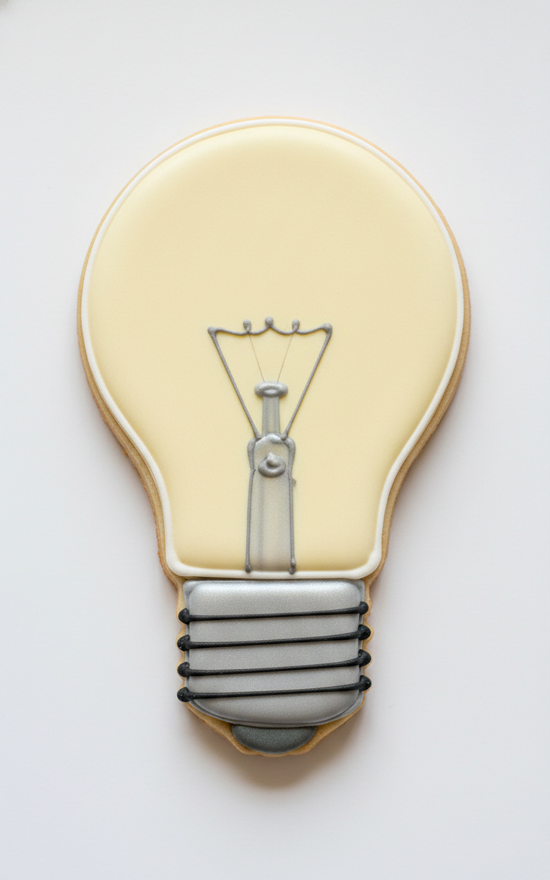 Lightbulb Cookie Cutter with Easy Push Design — photo 2