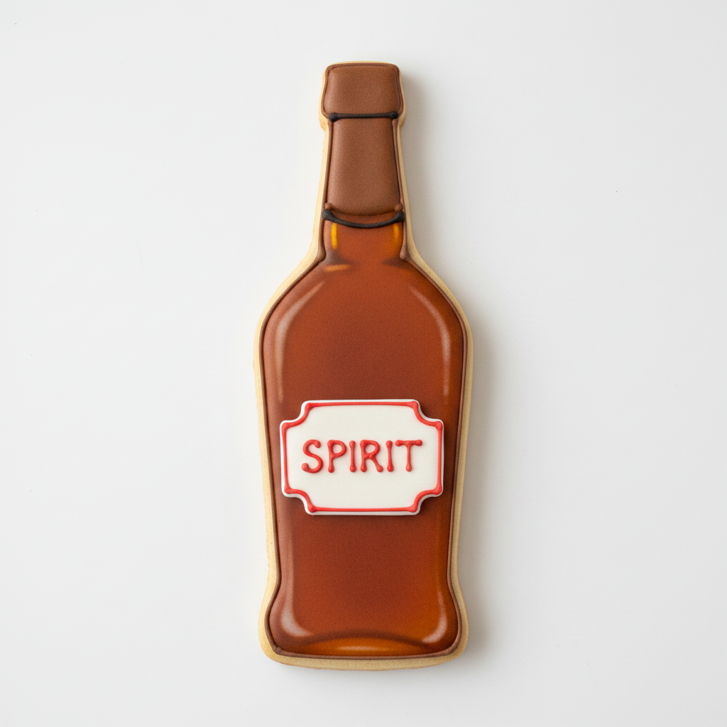 Liquor Bottle Cookie Cutter with Easy Push Design — photo 2
