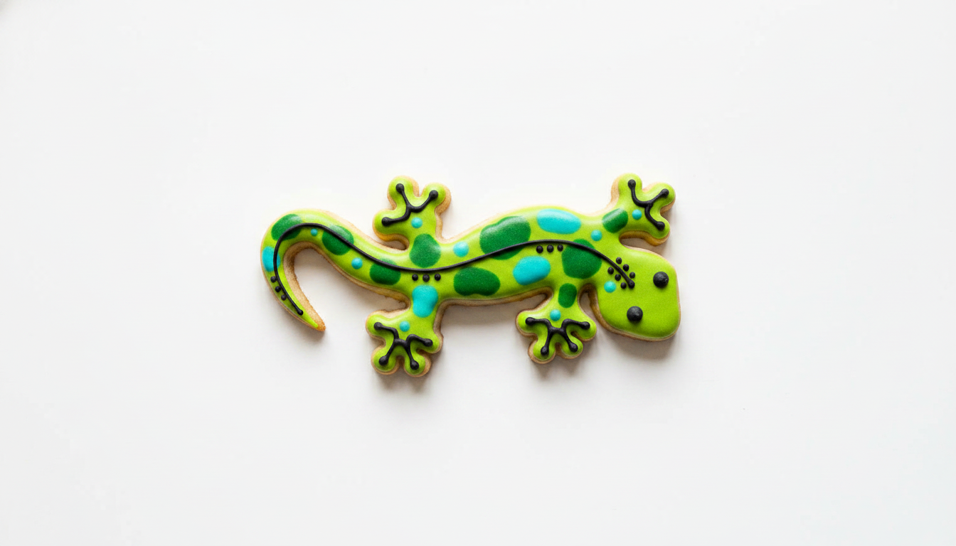 Lizard Cookie Cutter with Easy Push Design — photo 2