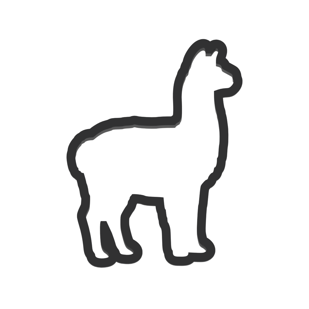 Llama Cookie Cutter with Easy Push Design — photo 3