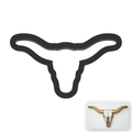 Longhorn Cookie Cutter with Easy Push Design — main photo