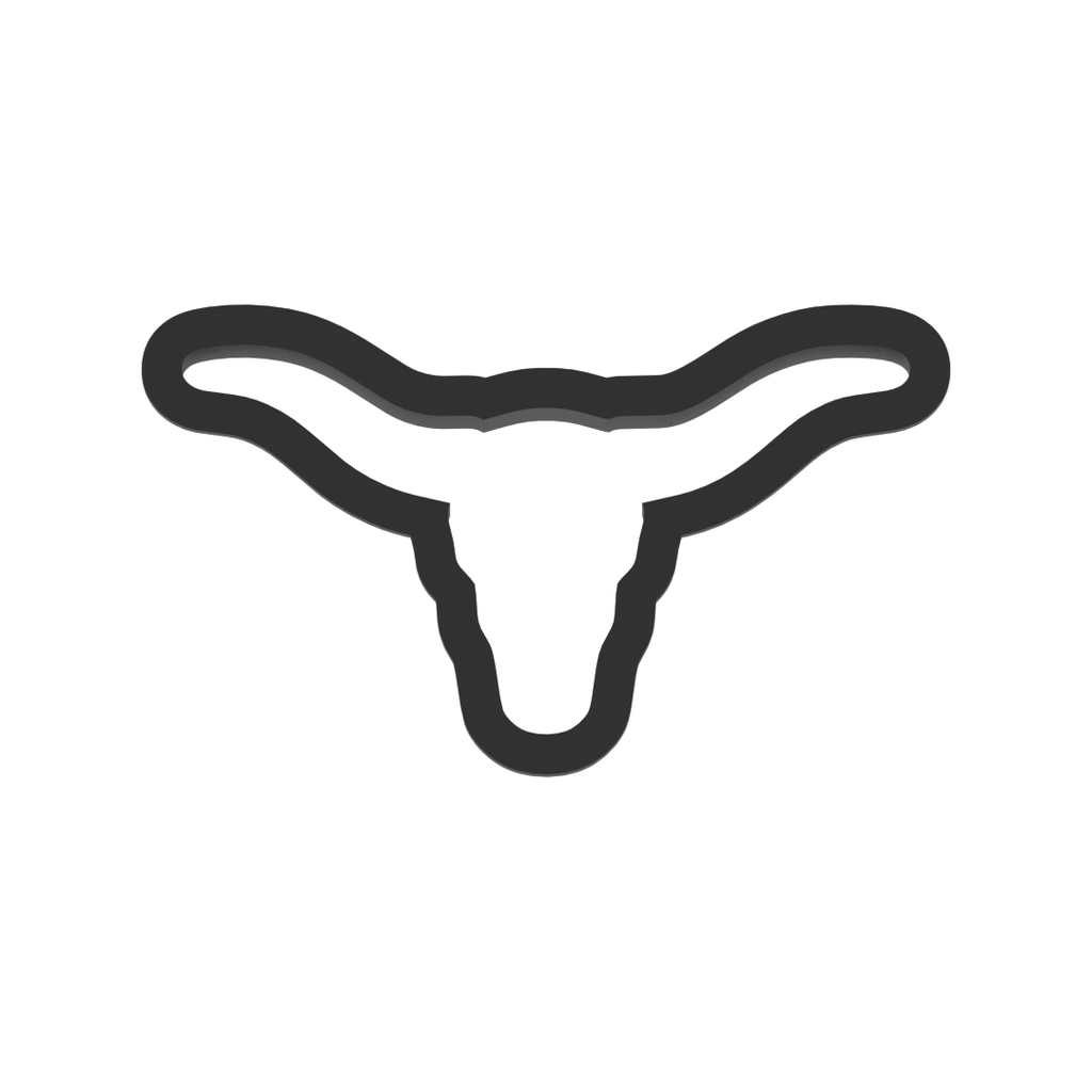 Longhorn Cookie Cutter with Easy Push Design — photo 3