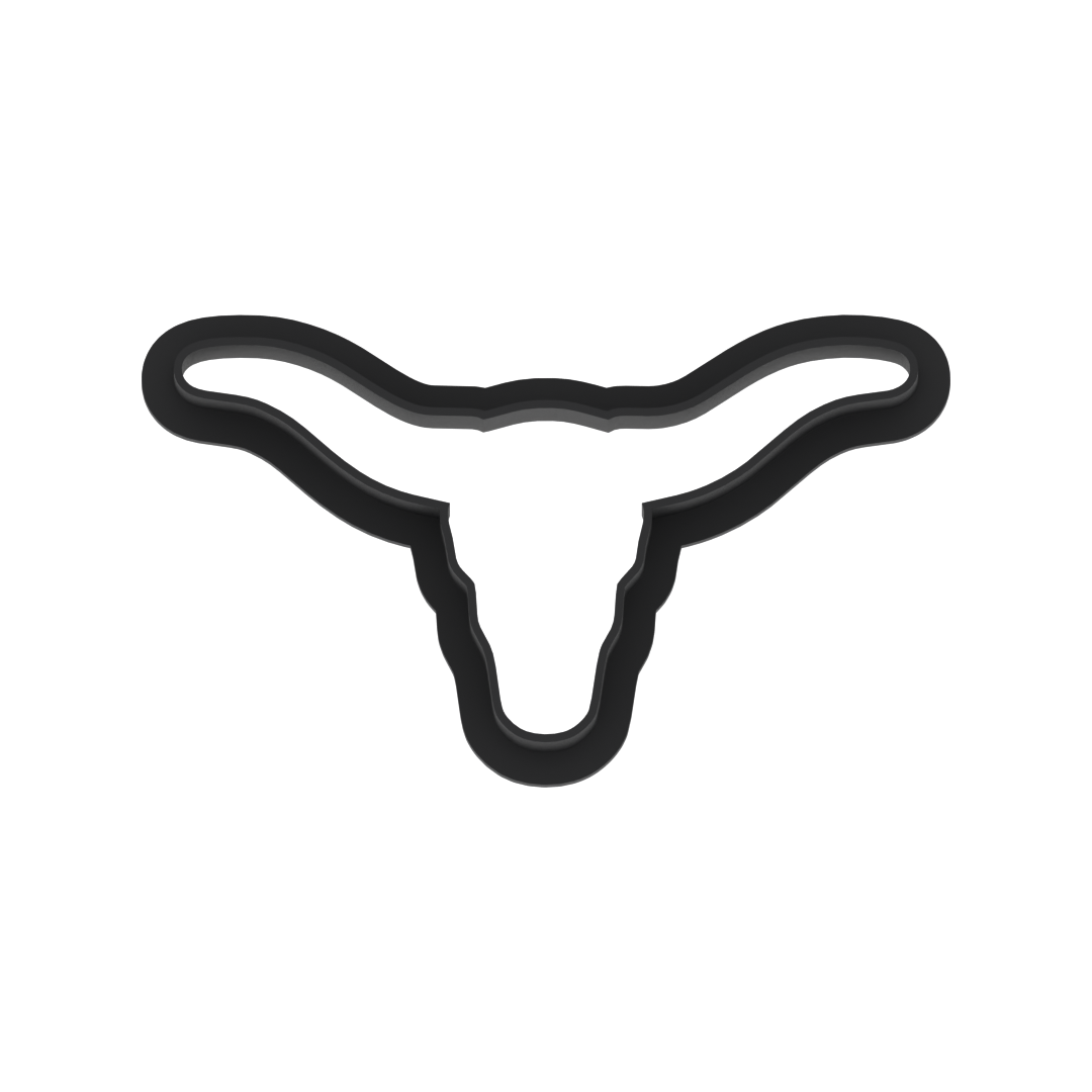 Longhorn Cookie Cutter with Easy Push Design — photo 6