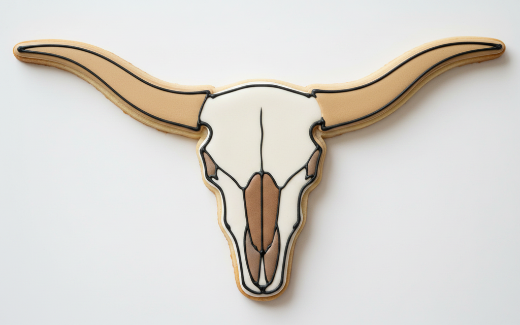 Longhorn Cookie Cutter with Easy Push Design — photo 2