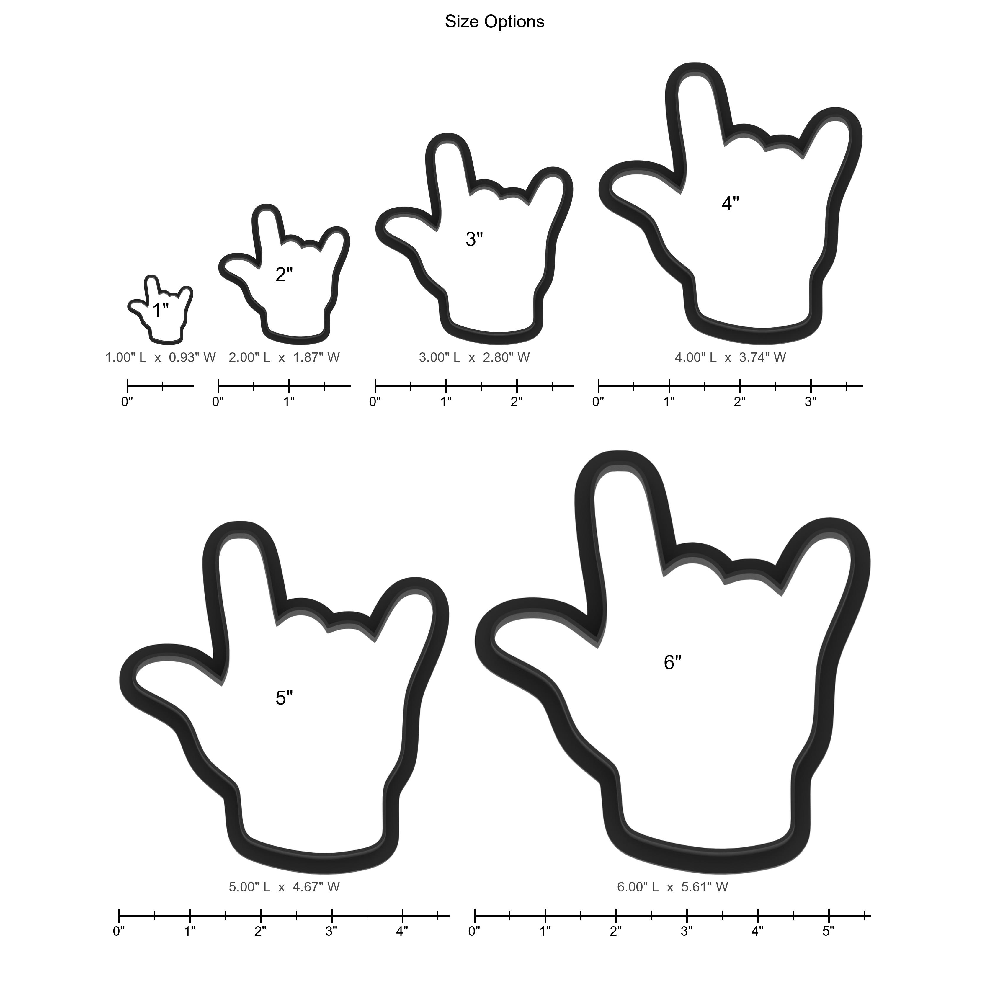 Love Sign Language Cookie Cutter with Easy Push Design — photo 5