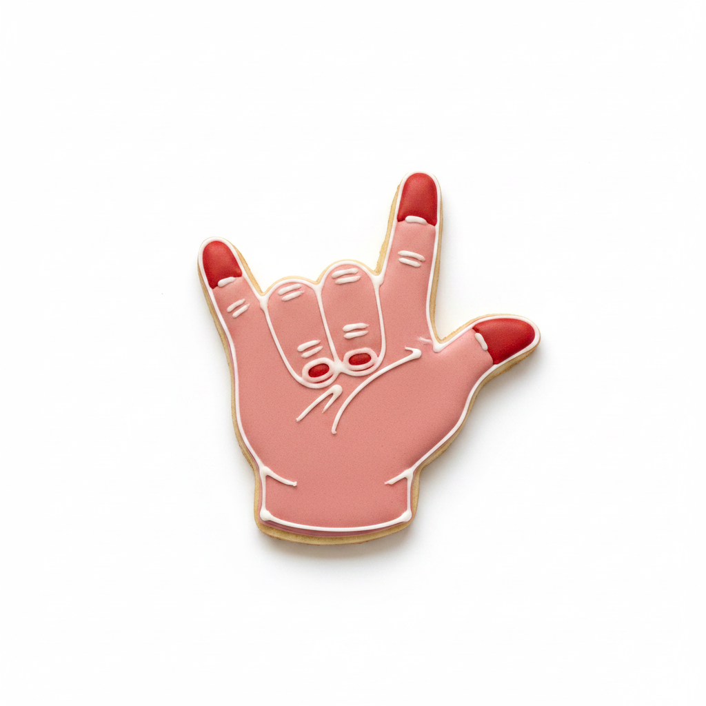 Love Sign Language Cookie Cutter with Easy Push Design — photo 2