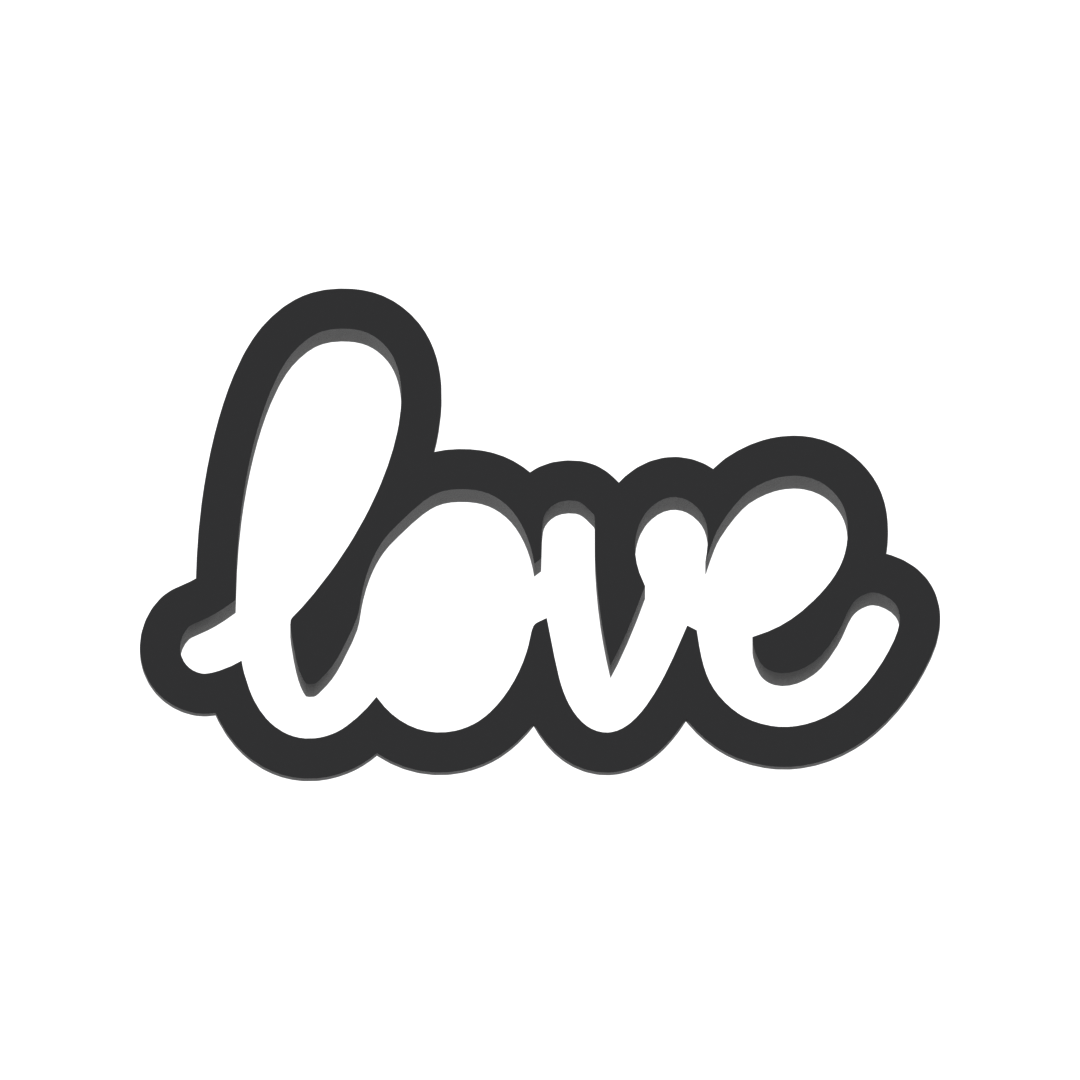 Love Word Outline Cookie Cutter with Easy Push Design — photo 3