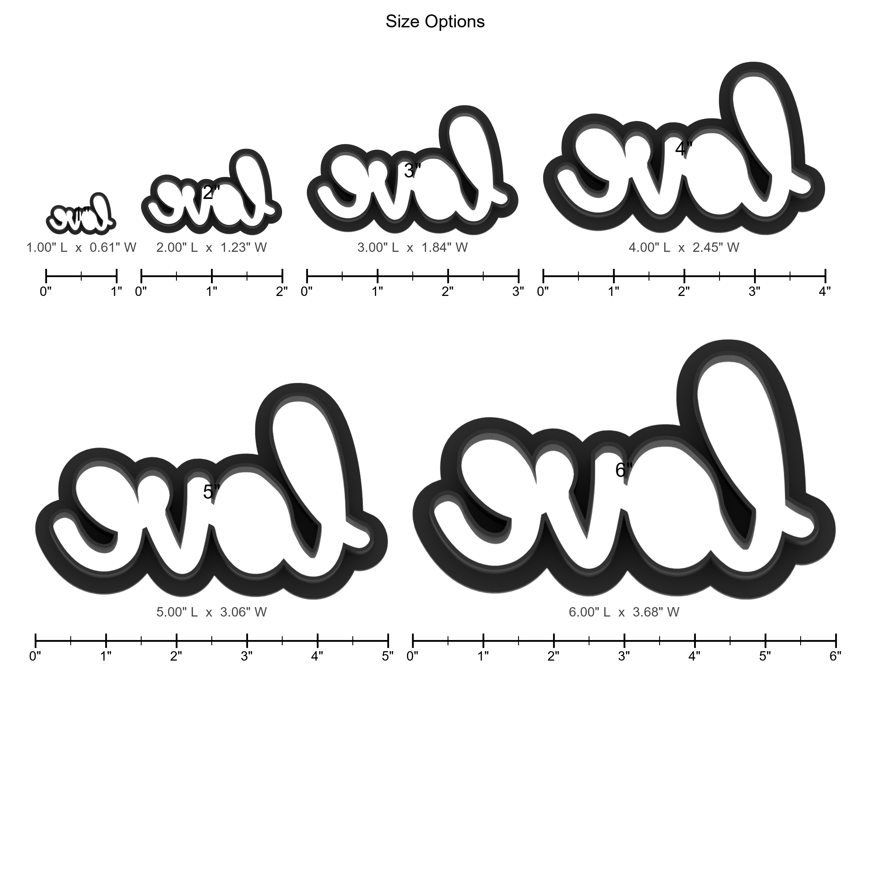 Love Word Outline Cookie Cutter with Easy Push Design — photo 5