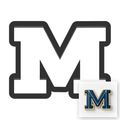 M Capital Block Letter Cookie Cutter with Easy Push Design — main photo