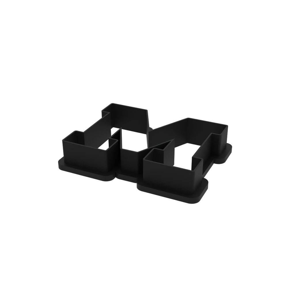M Capital Block Letter Cookie Cutter with Easy Push Design — photo 4