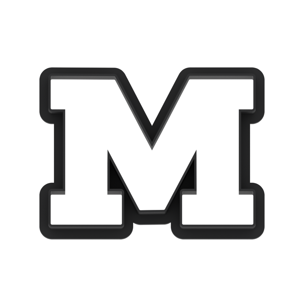 M Capital Block Letter Cookie Cutter with Easy Push Design — photo 6