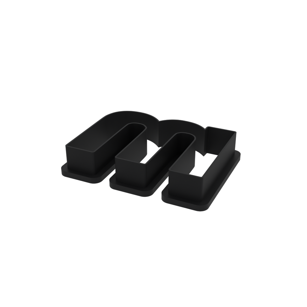 m Lowercase Block Letter Cookie Cutter with Easy Push Design — photo 4