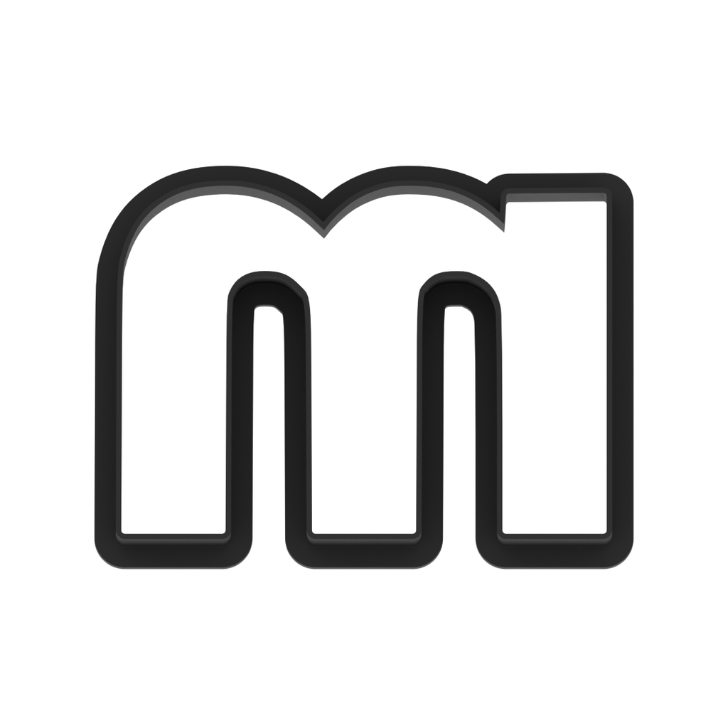 m Lowercase Block Letter Cookie Cutter with Easy Push Design — photo 6