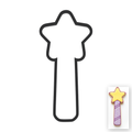 Magic Wand Cookie Cutter with Easy Push Design — main photo