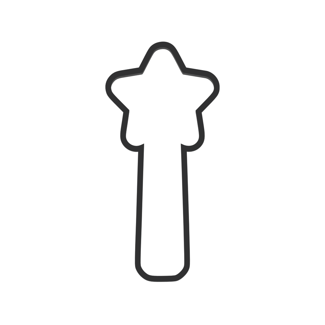 Magic Wand Cookie Cutter with Easy Push Design — photo 3