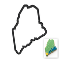 Maine State Cookie Cutter with Easy Push Design — main photo