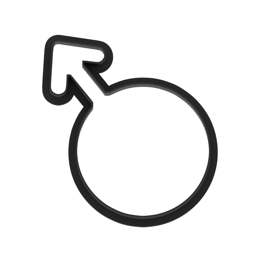 Male Icon Cookie Cutter with Easy Push Design — photo 5
