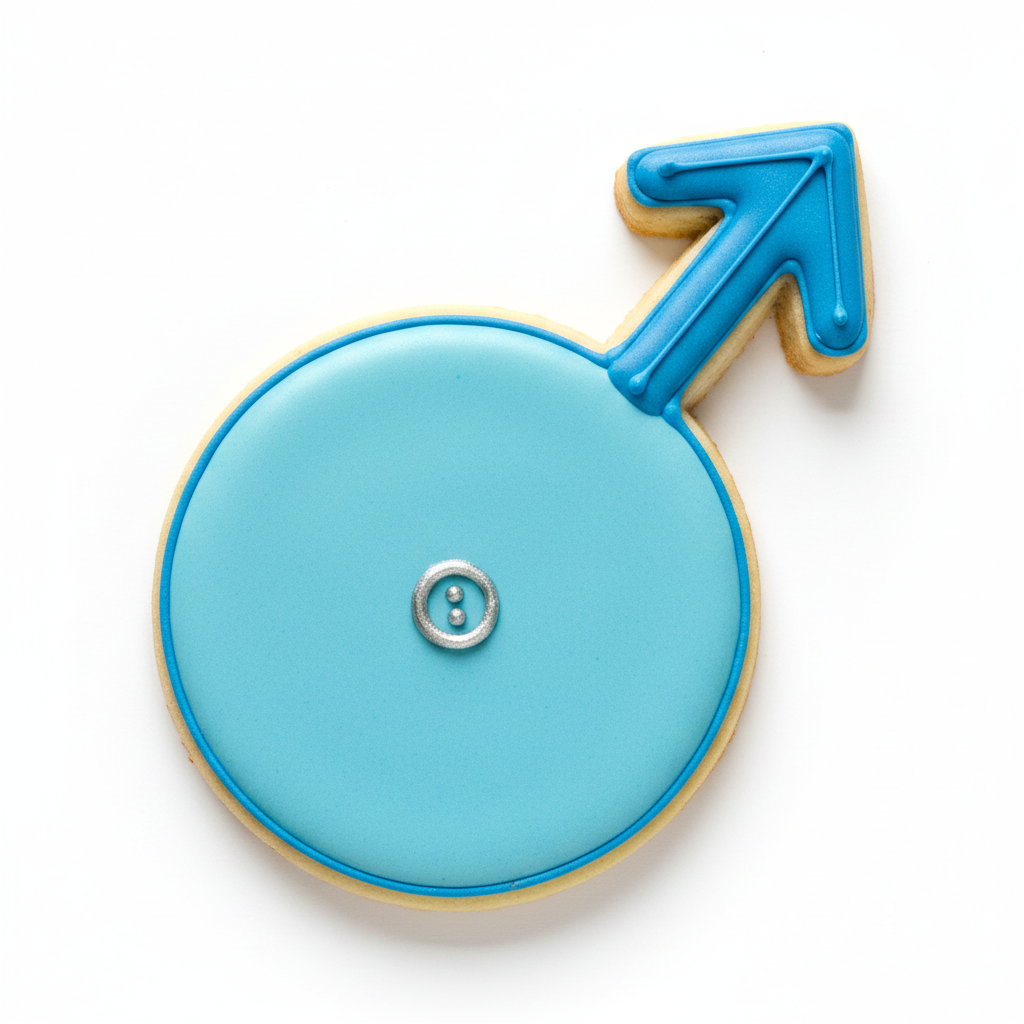 Male Icon Cookie Cutter with Easy Push Design — photo 2