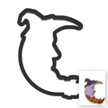 Man In The Moon Halloween Cookie Cutter with Easy Push Design — main photo