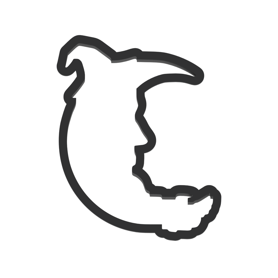 Man In The Moon Halloween Cookie Cutter with Easy Push Design — photo 3