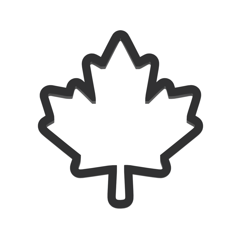 Maple Leaf Cookie Cutter with Easy Push Design — photo 3