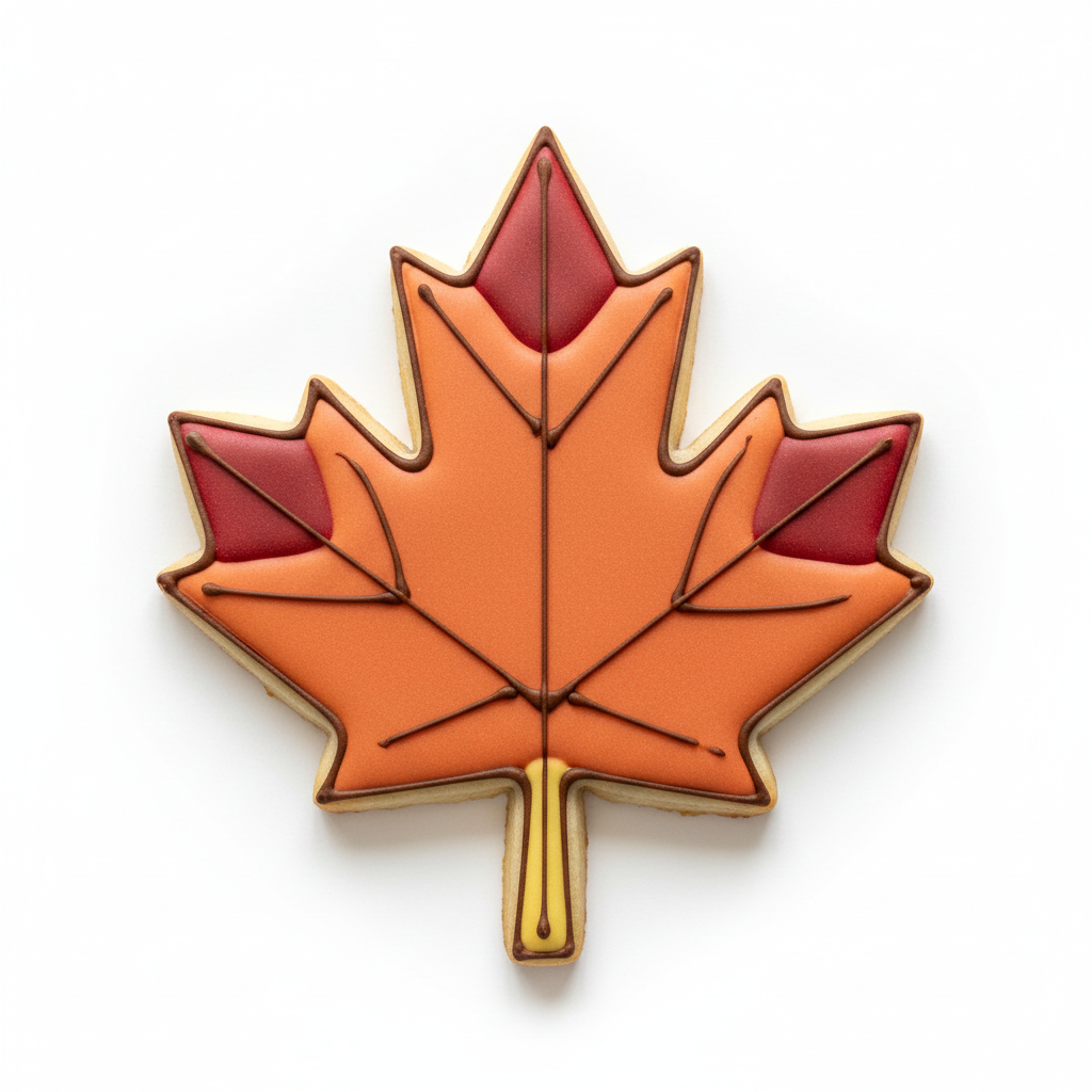 Maple Leaf Cookie Cutter with Easy Push Design — photo 2