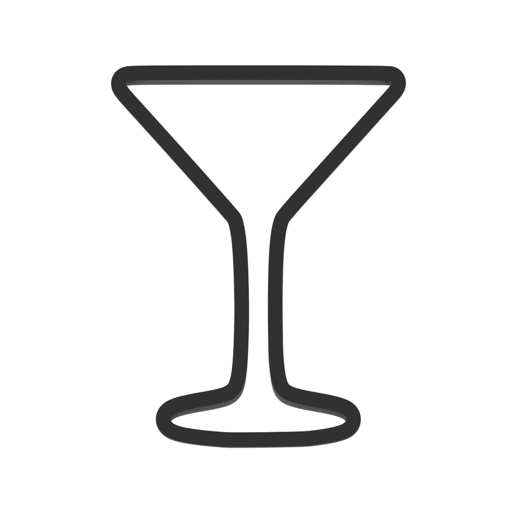 Martini Glass Cookie Cutter with Easy Push Design — photo 3