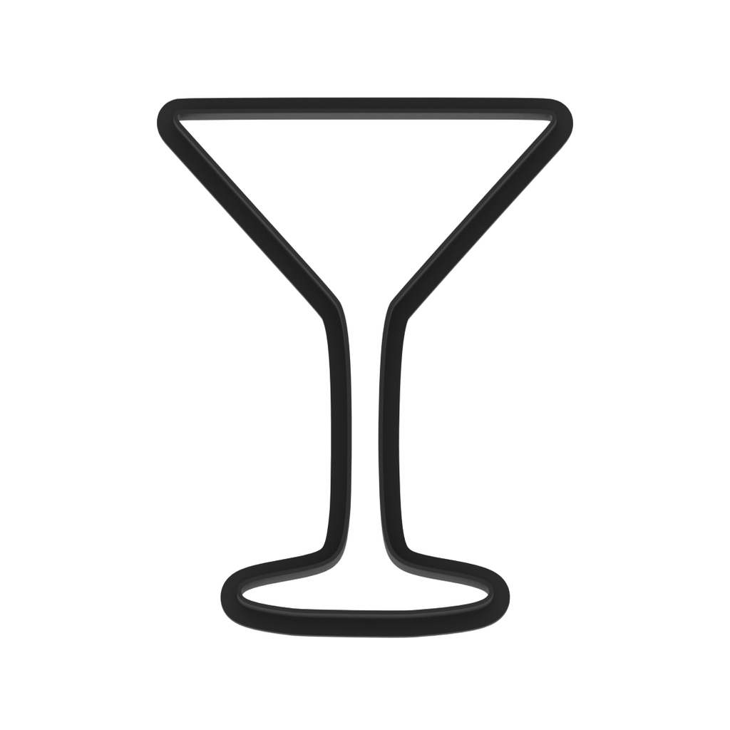 Martini Glass Cookie Cutter with Easy Push Design — photo 6