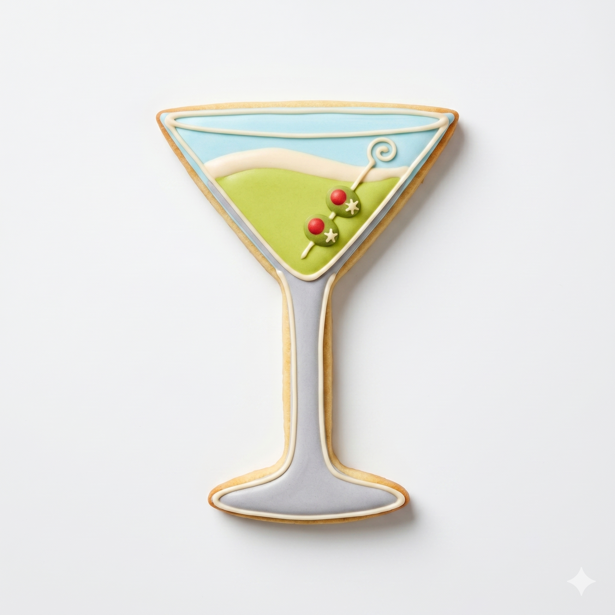 Martini Glass Cookie Cutter with Easy Push Design — photo 2