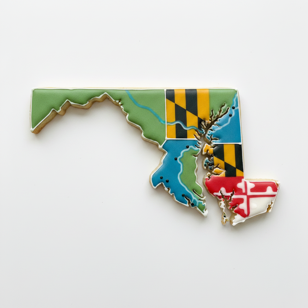 Maryland State Cookie Cutter with Easy Push Design — photo 2