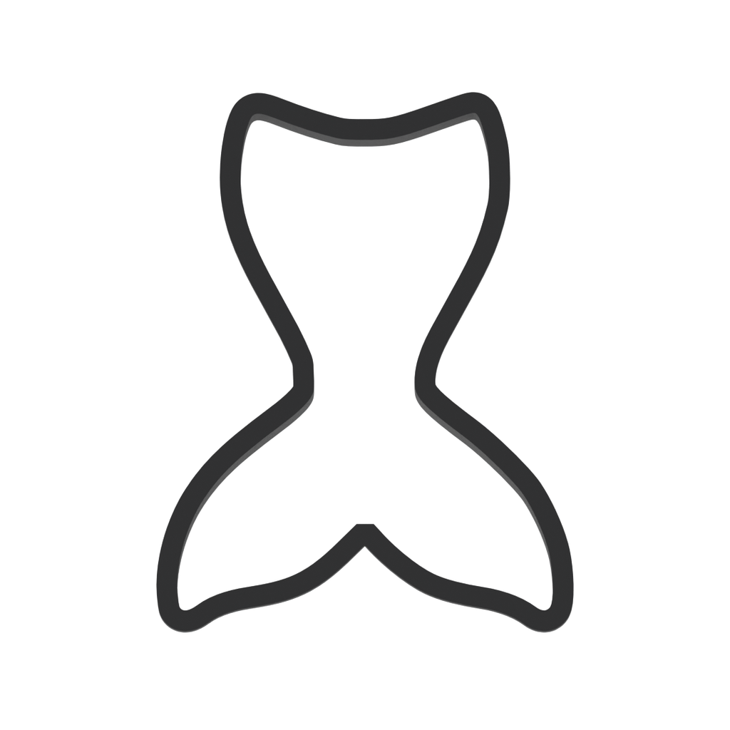 Mermaid Tail Cookie Cutter with Easy Push Design — photo 3