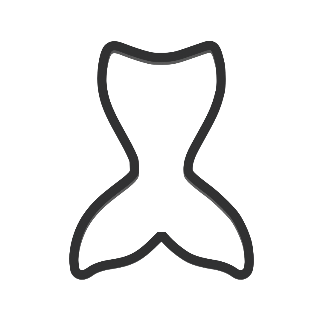 Mermaid Tail Cookie Cutter with Easy Push Design — photo 3