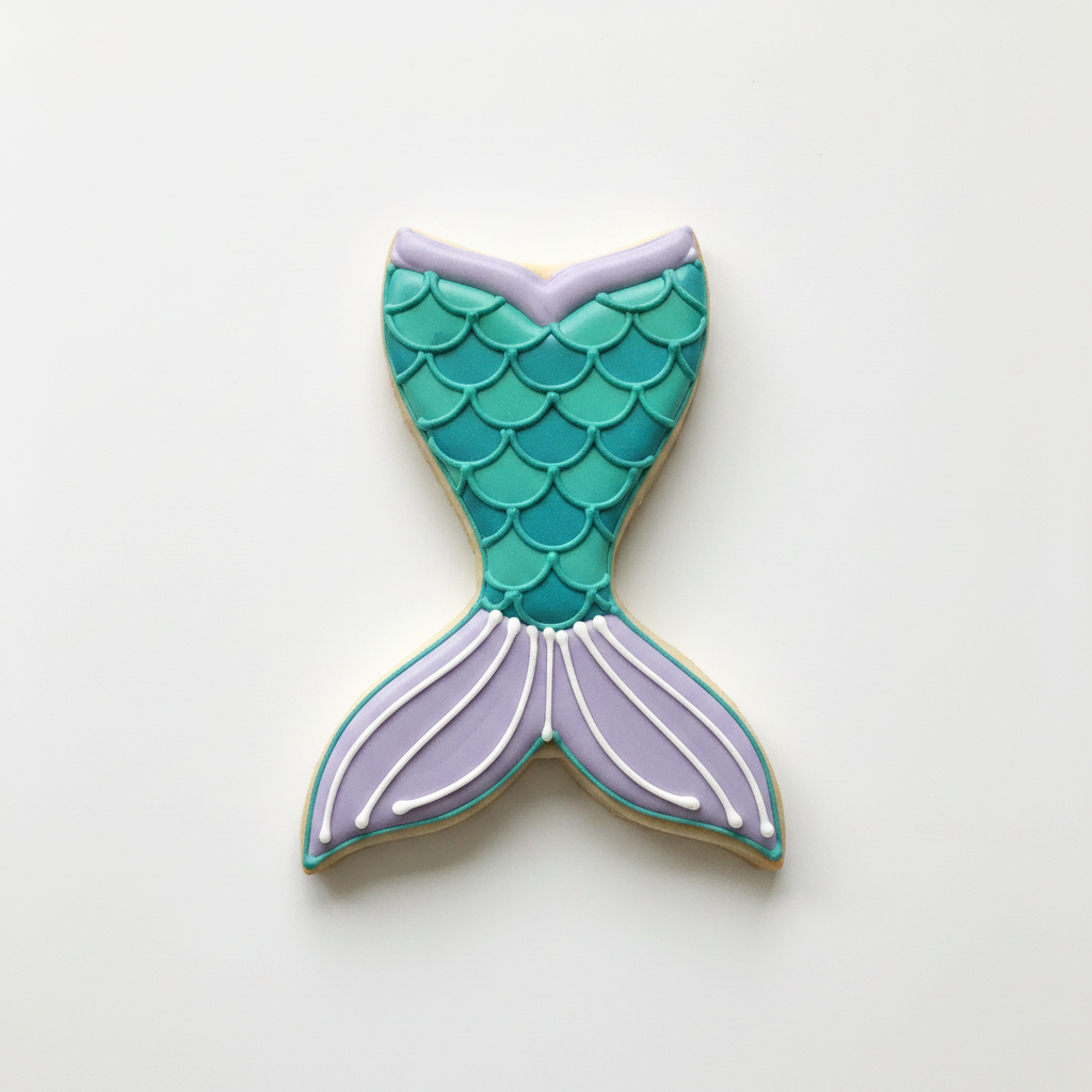 Mermaid Tail Cookie Cutter with Easy Push Design — photo 2