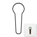 Microphone Cookie Cutter with Easy Push Design — main photo